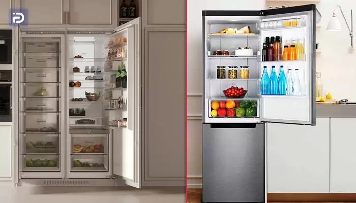 تفاوت یخچال توکار و یخچال معمولی