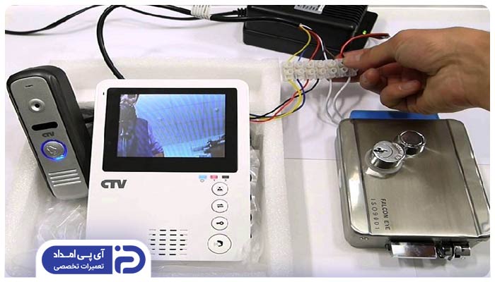 آبی صفحه آیفون تصویری الکتروپیک