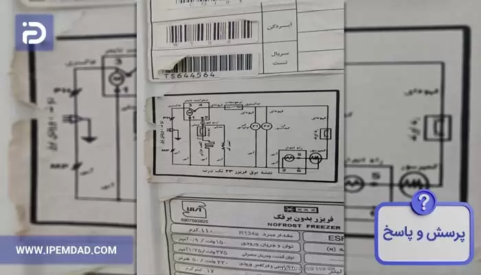 نصب سیم های ترمودیسک فریزر جنرال استیل