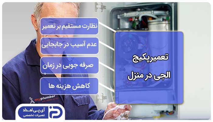 تعمیرات پکیج ال جی در منزل یا محل کار