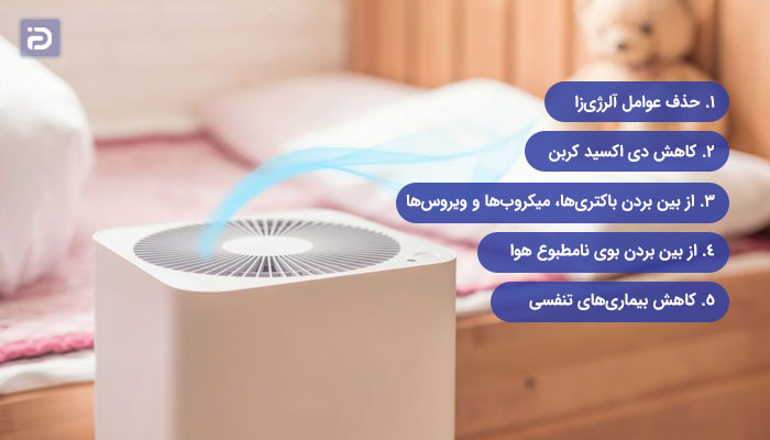 مزایای دستگاه تصفیه هوا