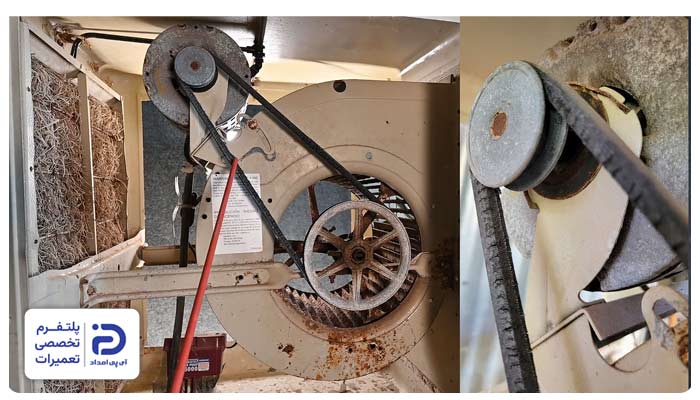 نقش تسمه کولر آبی روی میزان خنک کنندگی