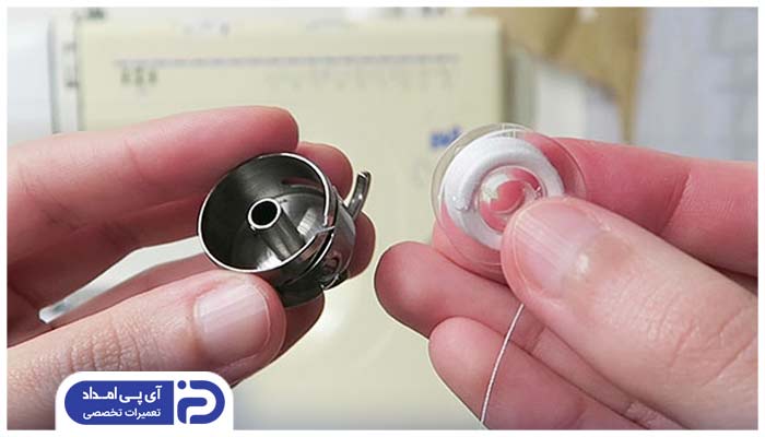 نحوه قرار دادن ماسوره در چرخ خیاطی قدیمی