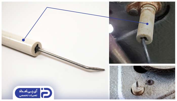 شکستن قسمت چینی الکترود؛ علت جرقه نزدن پکیج