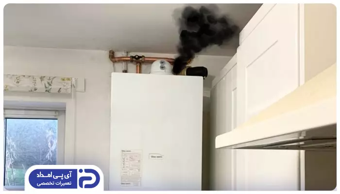 Wall Mounدلیل بوی دود از پکیج و راه حل آنted Boiler