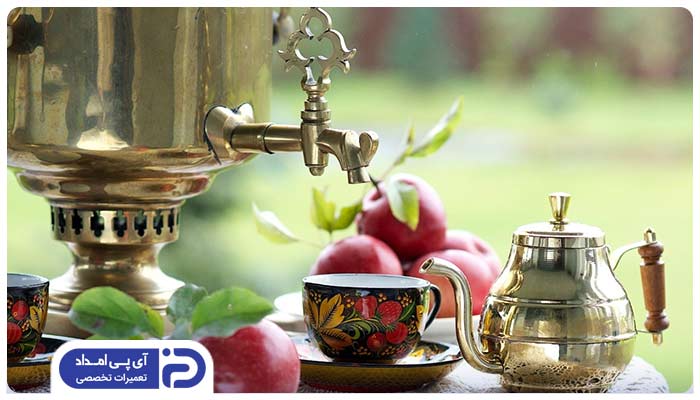 سماور برقی را در معرض نور مستقیم خورشید قرار ندهید.