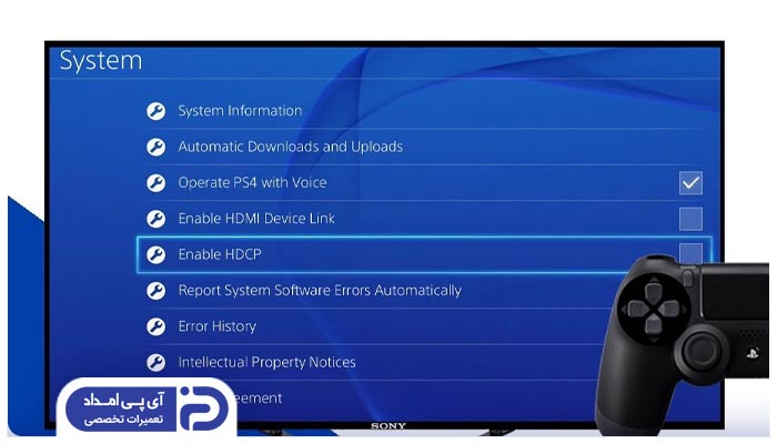 فعال بودن قابلیت HDCP