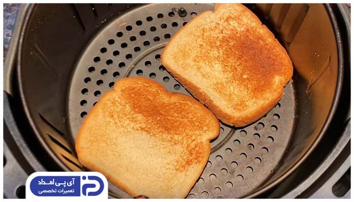 نحوه تهیه نان تست در سرخ کن بدون روغن