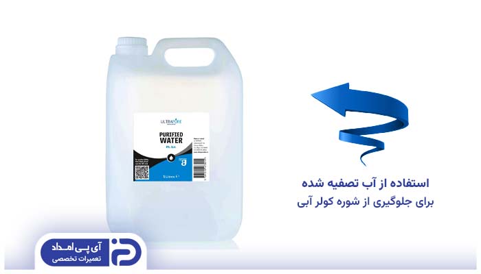 استفاده از آب تصفیه شده برای جلوگیری از شوره کولر آبی