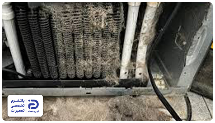 کثیفی کویل‌های کندانسور علت صدای یخچال الکترواستیل