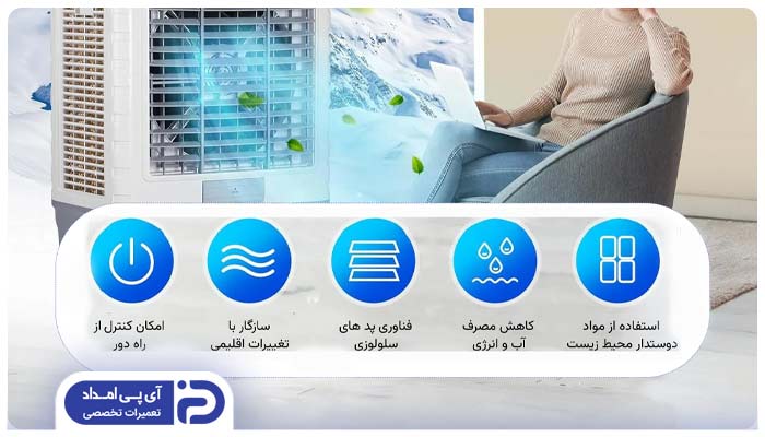 ویژگی کولرهای آبی تبخیری در گذر زمان