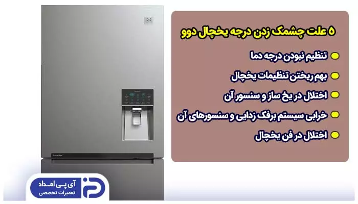 5 علت چشمک زدن درجه یخچال دوو