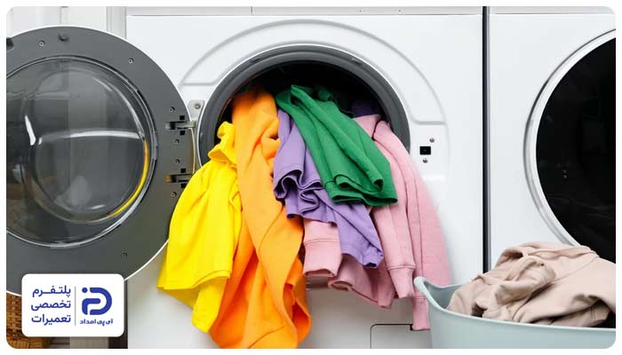 فشار بیش از حد به موتور علت خرابی تاخو ماشین لباسشویی ال جی