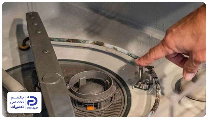 خرابی المنت حرارتی یا سنسور دما در ماشین ظرفشویی