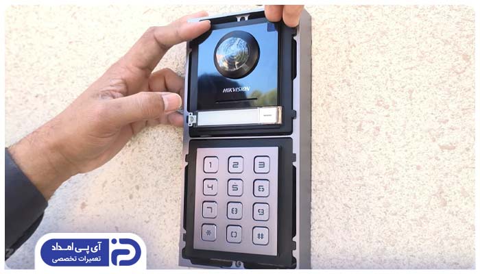 نصب پنل خارجی ایفون تصویری