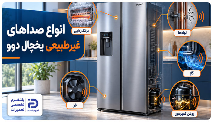 انواع صداهای غیرطبیعی یخچال دوو