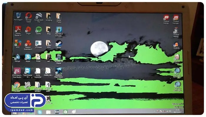 علت سبز شدن رنگ مانیتور