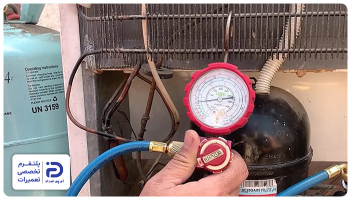 مشکل در گاز علت گرم شدن یخچال سامسونگ