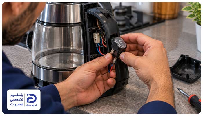 تعویض کلید چای ساز گوسونیک