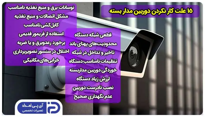 15 علت کار نکردن دوربین مدار بسته + راه‌حل