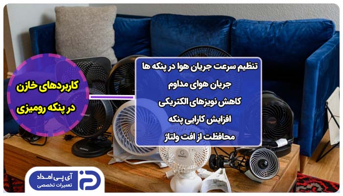 کاربردهای خازن در پنکه رومیزی