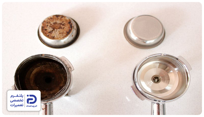 کثیف بودن تجهیزات، از دلایل تلخ شدن قهوه در اسپرسوساز