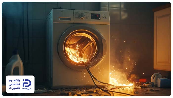 آیا جرقه زدن ماشین لباسشویی خطرناک است