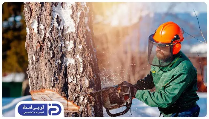 استفاده نادرست از دستگاه اره موتوری