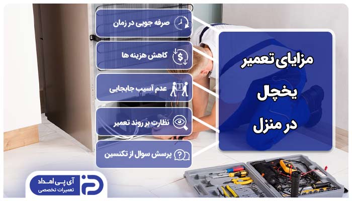 تعمیر یخچال در منزل