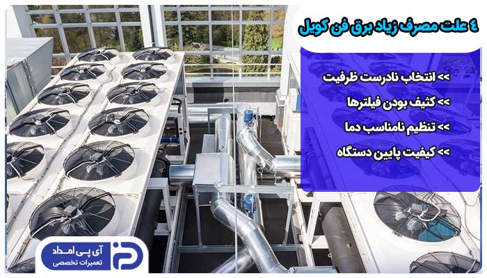 مصرف برق فن کویل سیستم های تهویه مطبوع