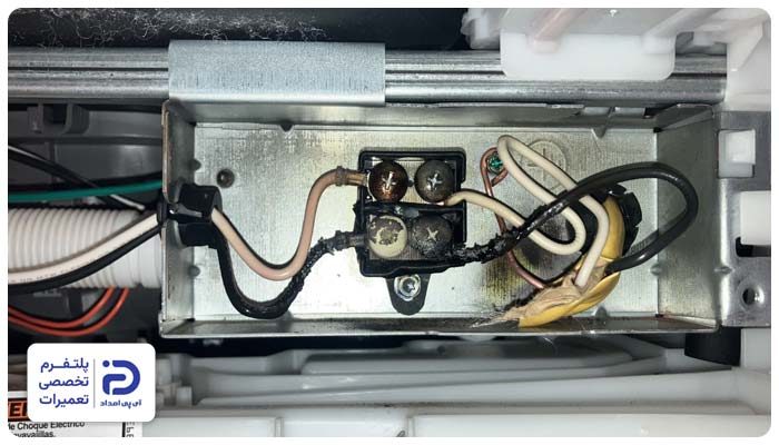 ایراد در سیم‌کشی یا اتصالات برقی ماشین ظرفشویی