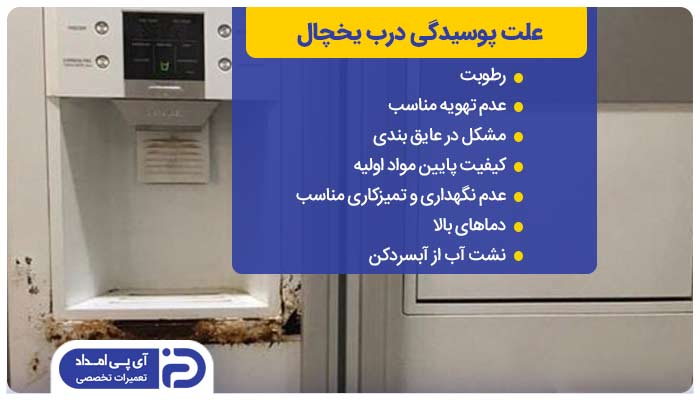 دلایل پوسیدگی درب یخچال 