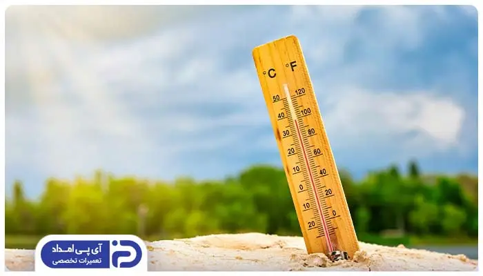 دمای بالای محیط علت فشار بالای گاز کولر گازی