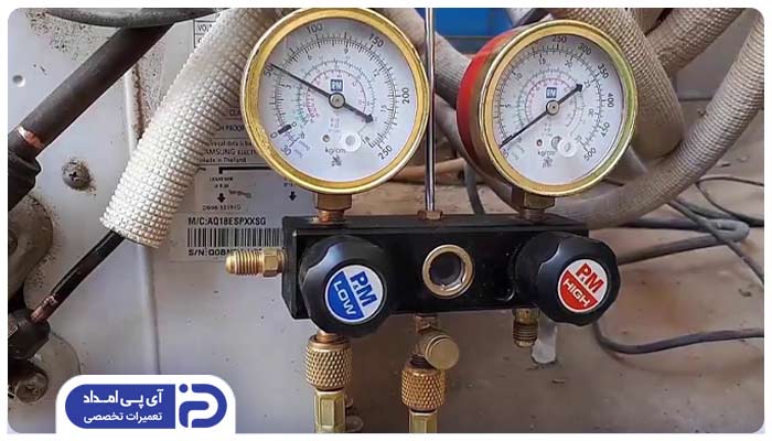 هواگیری کولر گازی بدون وکیوم