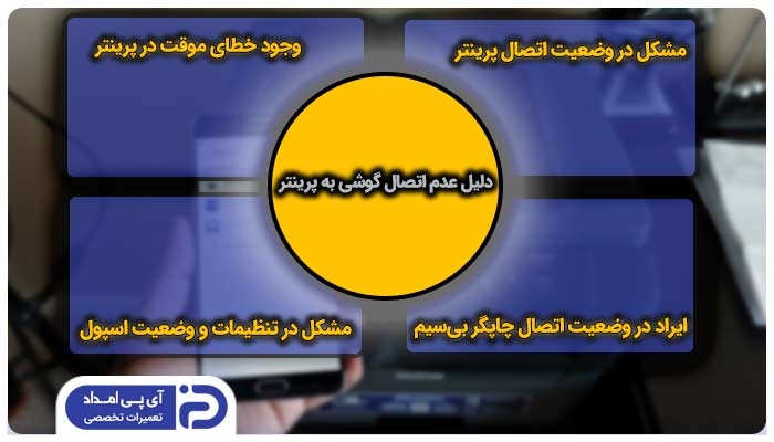 دلیل عدم اتصال گوشی به پرینتر