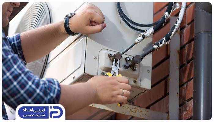 هواگیری کولر گازی به‌ روش دستی