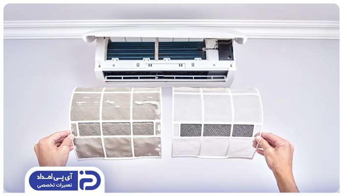 بررسی و تمیز کردن کویل‌ها و فیلتر هوا