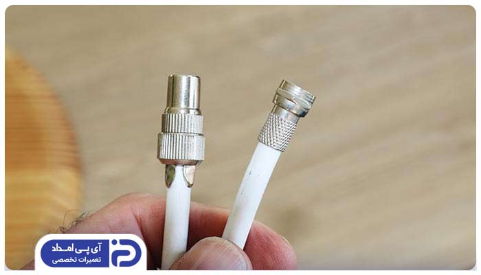 مشکل در اتصال کابل‌ها و آنتن تلویزیون