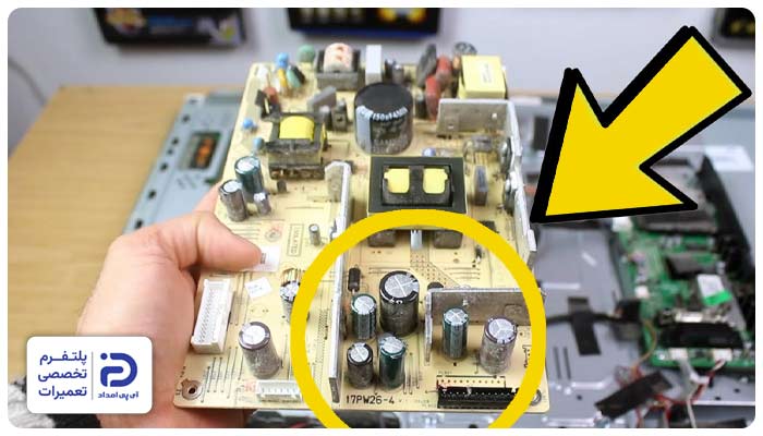 مشکل در پاور برد (Power Board)؛ از دلایل گیر کردن روی لوگو
