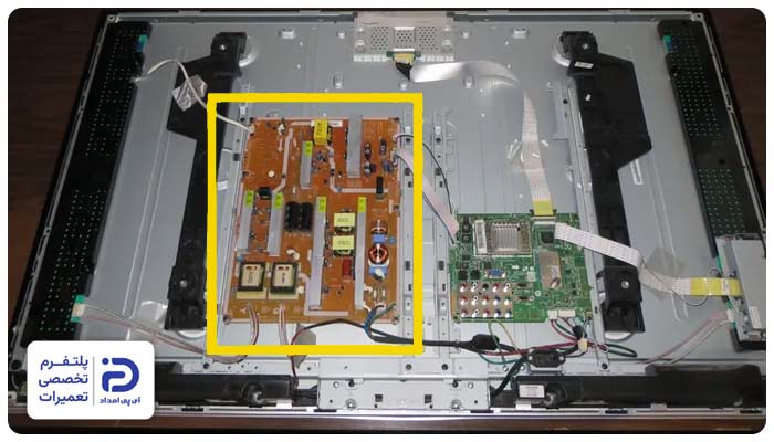 خرابی مین‌برد (Main Board) تلویزیون؛ از دلایل گیر کردن روی لوگو