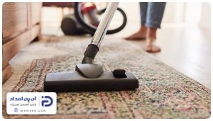 علت چسبیدن جاروبرقی به فرش