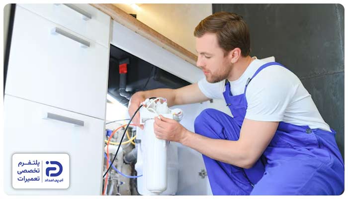 هواگیری خطوط تصفیه و سنسورها برای هواگیری دستگاه تصفیه آب خانگی