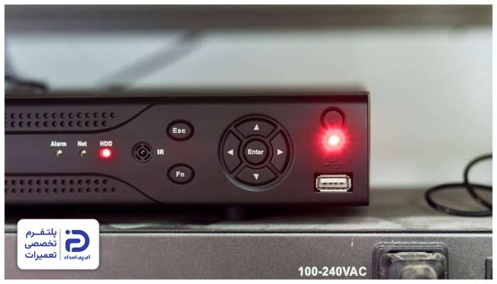 آسیب دیدن دستگاه ضبط (DVR/NVR) دروبین مداربسته