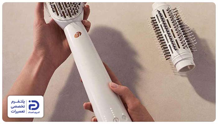 خرابی یا شکستگی پایه برس، علت نچرخیدن سشوار چرخشی