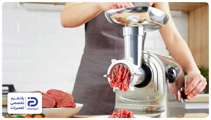 فشار بیش از حد به دستگاه چرخ گوشت