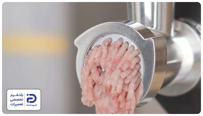 گیر کردن جسم خارجی در چرخ گوشت