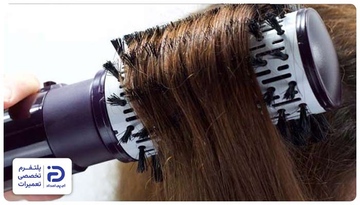 تجمع مو و گردوغبار در برس؛ علت نچرخیدن سشوار چرخشی