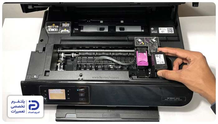 باز کردن اصولی و مرحلهبهمرحله کارتریج پرینتر اچ پی