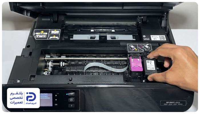 مونتاژ کامل و دقیق کارتریج بدون کوچکترین خطا پرینتر اچ پی