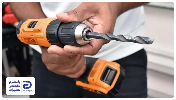 خرابی کلید تغییر حالت یا جهت دریل شارژی